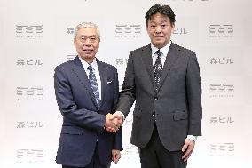 Mori Building: Press Conference on the Change of President